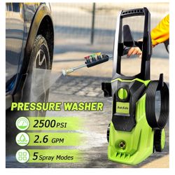 Pressure Washer, Power Washer with Foam Cannon,High Pressure Cleaning Machine with 4 Nozzles for Car, Patio, Driveway,Fences,Decks