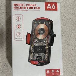 Car Phone Holder A6 with Wireless Charging