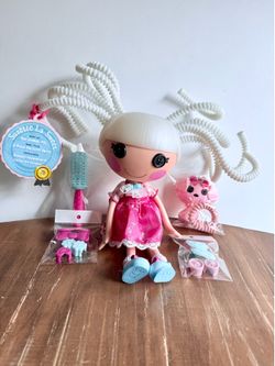 Lalaloopsy Silly Hair Suzette La Sweet Doll MGA Entertainment Pink Dress Pet New