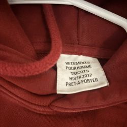 V - F/W 17 - "May the Bridges I Burn Light the Way" Hoodie Size L