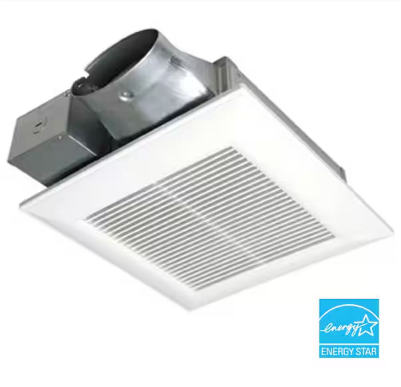 Panasonic WhisperValue DC Pick-A-Flow 50, 80 or 100 CFM Ceiling or Wall Low Profile Housing Depth Energy Star Bath Exhaust Fan