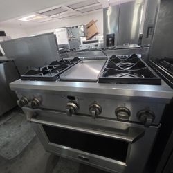 36" GE MONOGRAM DUAL FUEL RANGE STAINLESS STEEL 