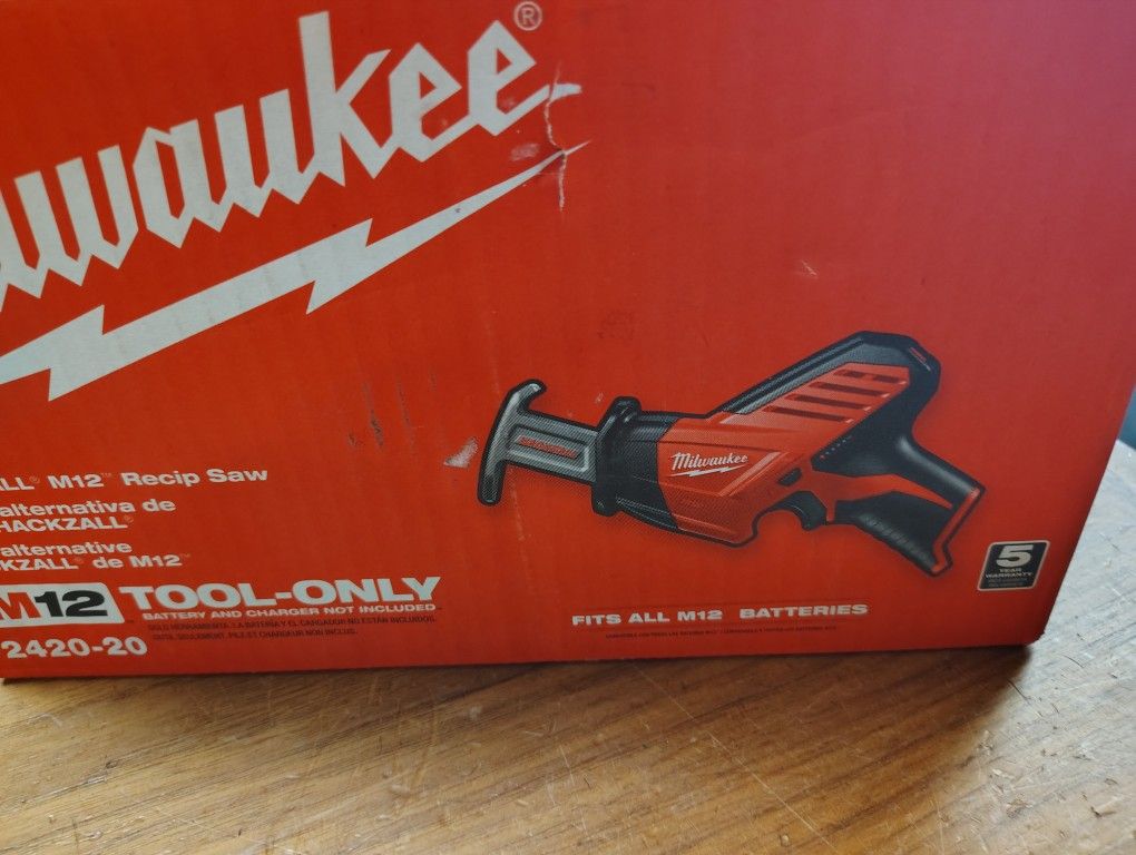 Milwaukee M12 Hackzall Tool Only