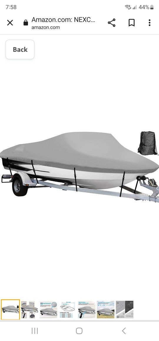 NEXCOVER Trailerable Boat Cover, Length: 14’-16’