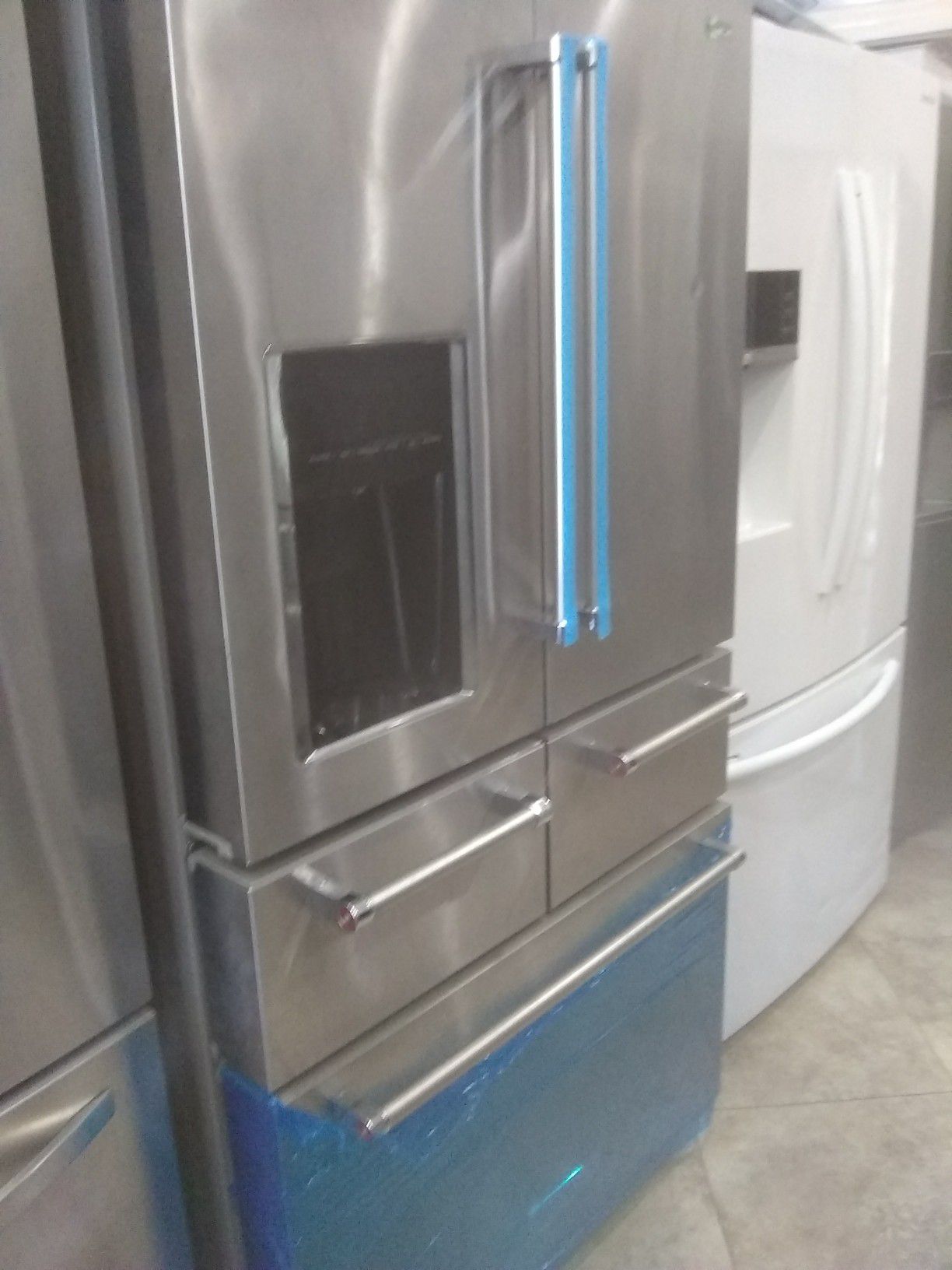 Stainless steel Kitchen-Aid refrigerator