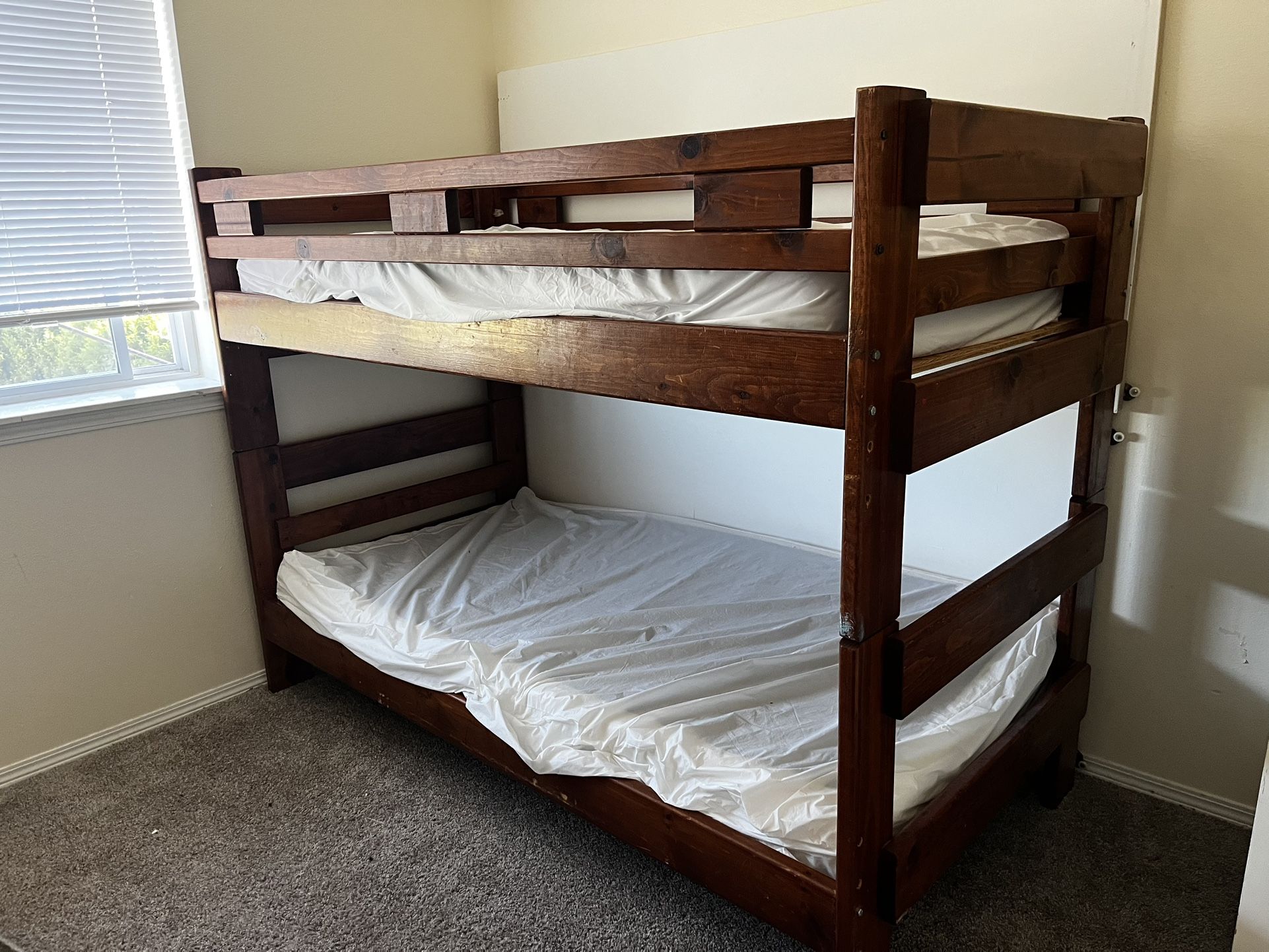 Solid Wood Twin Bunk Bed