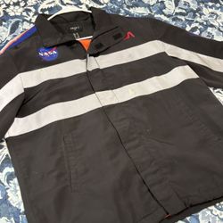 Forever 21 NASA reflective windbreaker jacket. 