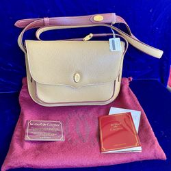 Rare Cartier Shoulder Bag Leather Vintage New Old Stock Bag Messenger Pouch Box