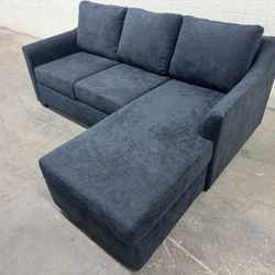 Free Delivery* Brand New Living Spaces Sofa W/ Reversible Chaise #SofaKingLV Couch Couches Blue Sectional