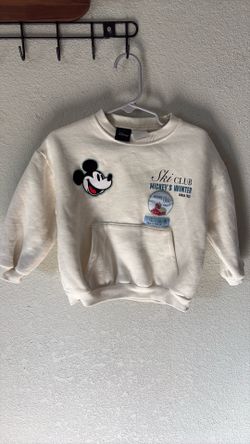 Zara Disney Mickey Mouse Toddler Sweatshirt - Size 2 Years / Excellent Condition