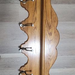 Wood Hanger With Shelf