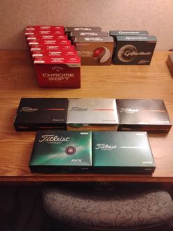 Titleist Pro V/AVX, Callaway, TaylorMade TP5x golf ball bundle (brand new)
