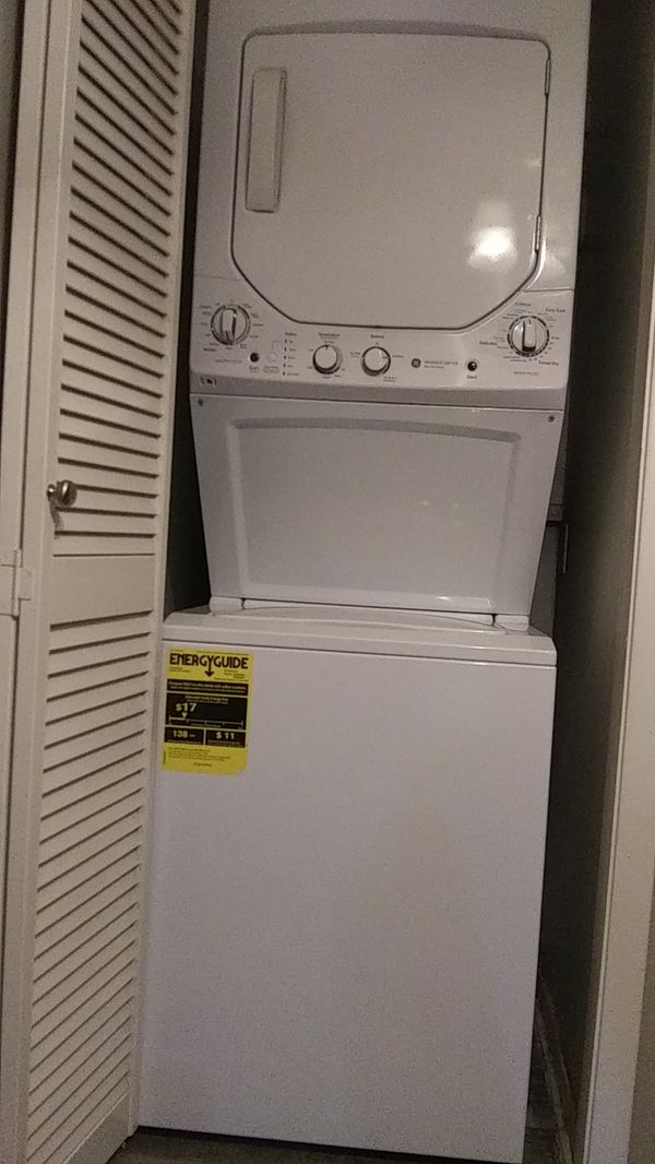 GE Stackable Full Size washer and dryer for Sale in Temple ...