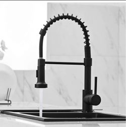 Kitchen Faucet, Kitchen Faucets with Pull Down Sprayer Sus304 Stainless Steel Industrial Single Hand