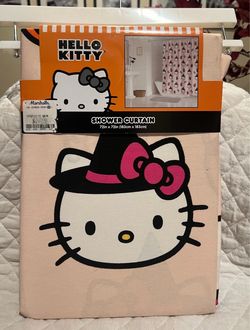 Hello kitty shower curtain