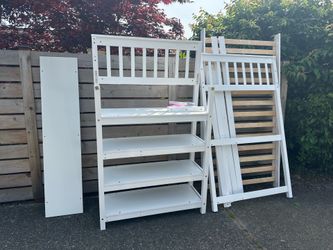 Free Twin Bunk Bed - Lift style with desk/shelves underneath