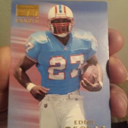 1996 SkyBox Premium #195 Eddie George of the Houston Oilers. 