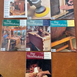 Lot of 7 Issues of Fine Woodworking Magazine 1(contact info removed)