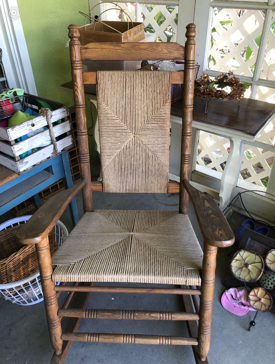 Large Wooden Rocking Chair