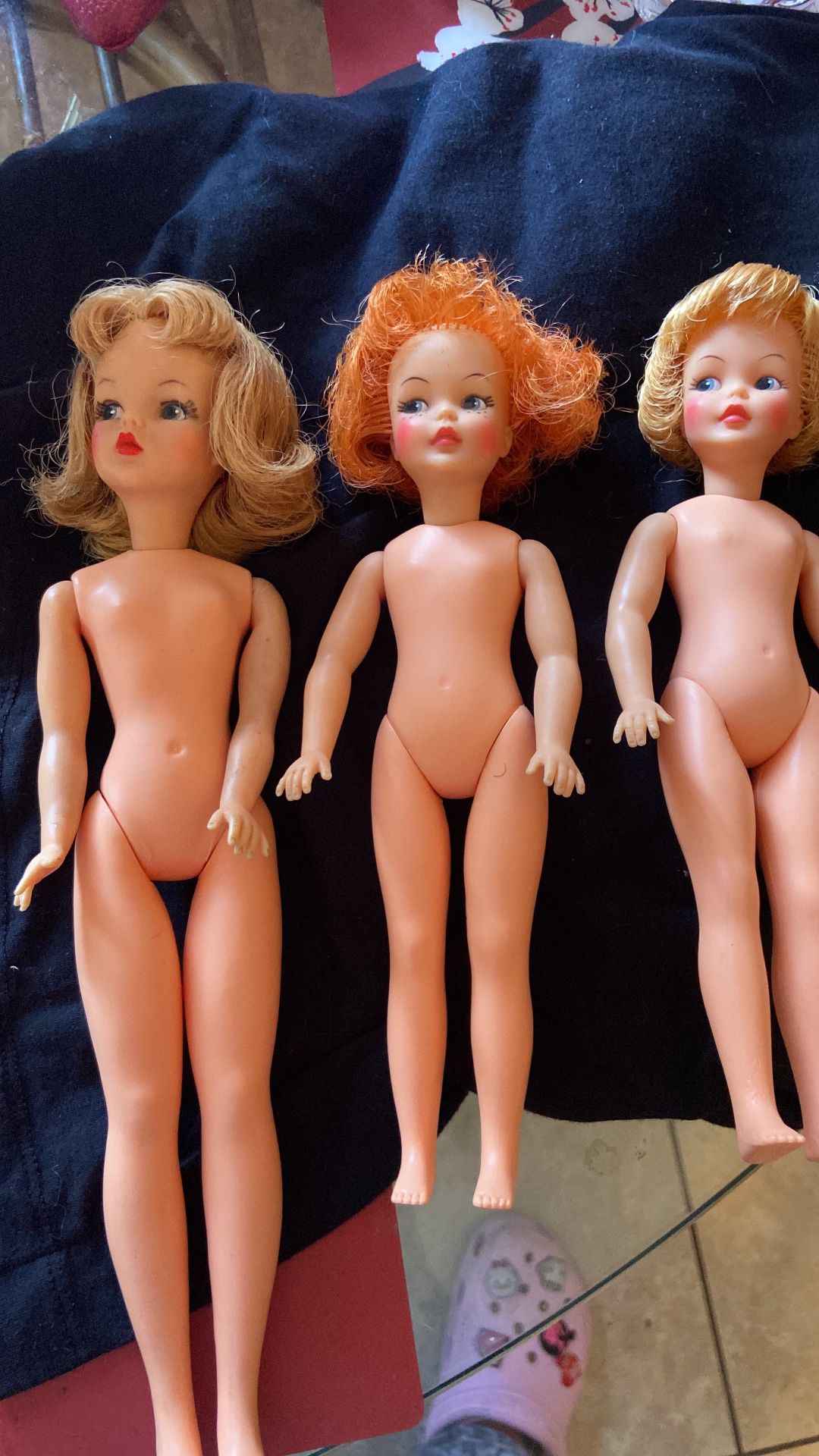 1960’s First Edition Set Of Ideal Tammy And 2 Pepper Dolls