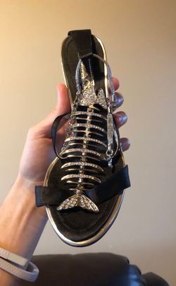 Brand NEW Pair of Two Seven Fish Skeleton Shoes as seen in Sex in the City