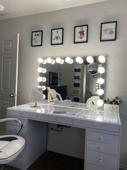 Glam vanity set same day delivery no money down no credit need 0% interest