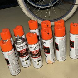 Rust Oleum Orange Spray