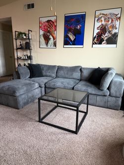 Couch and table