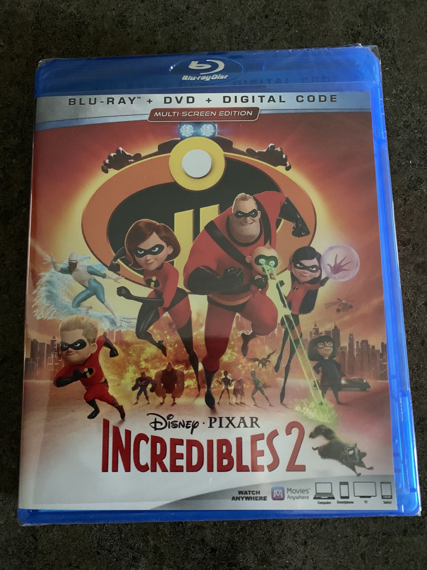 Blu-Ray DVD and Digital Copy of Incredibles 2