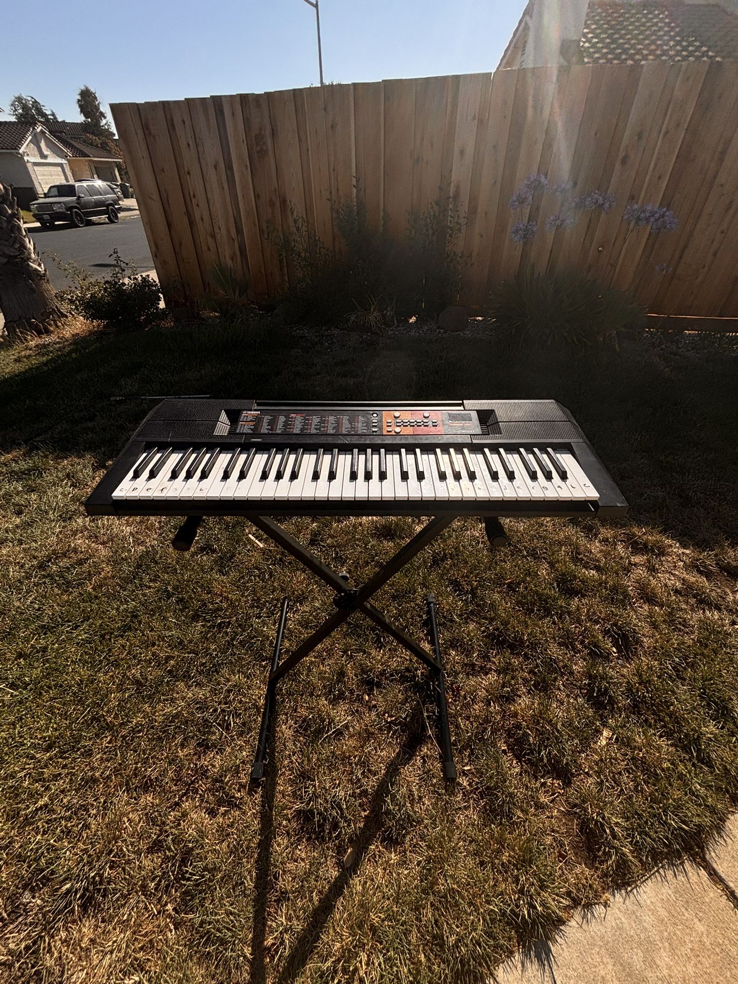 Yamaha digital piano with stand