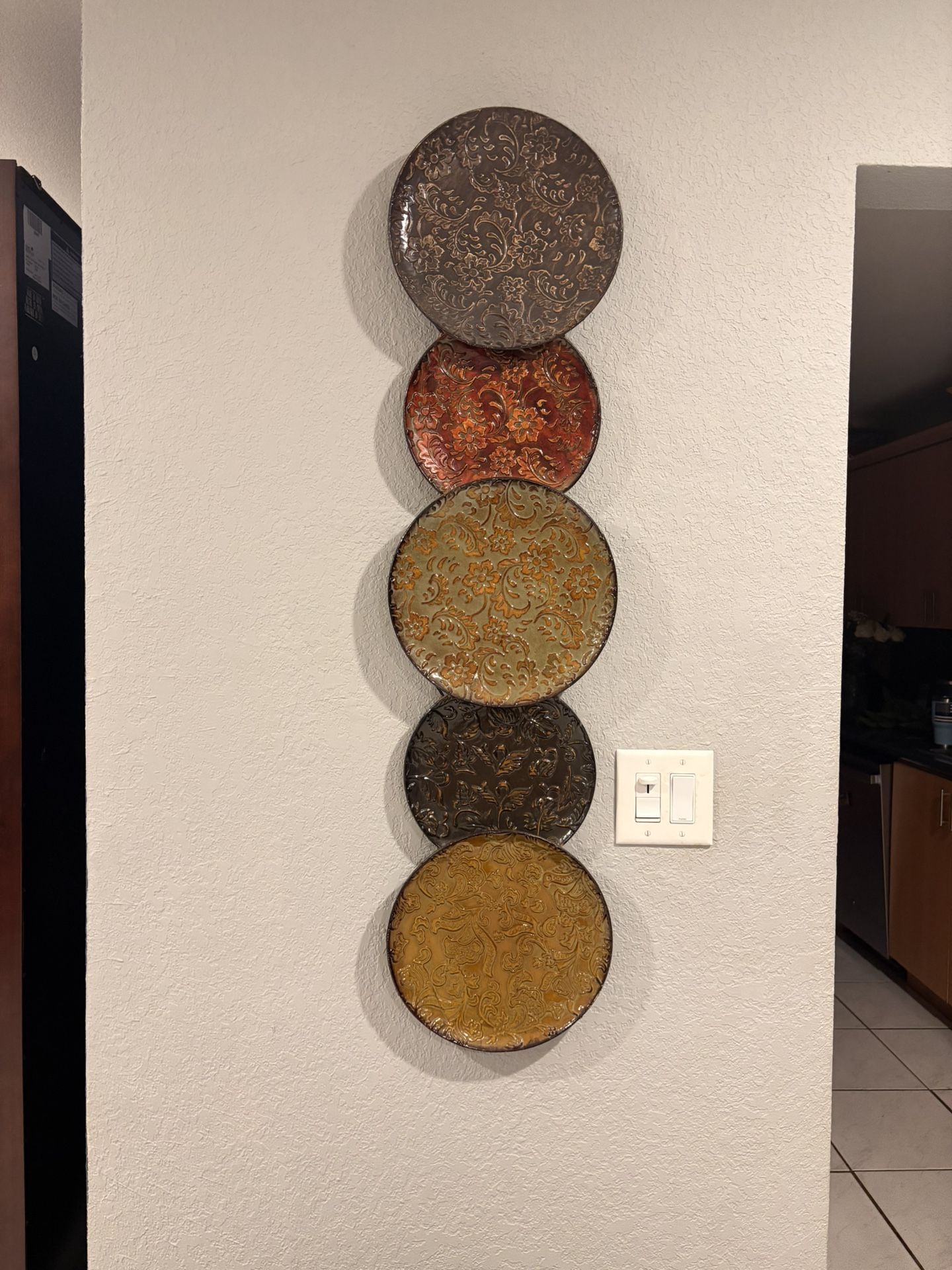 Wall Art - 5 Decorative Metal plates