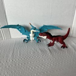 Two Zuru Robo Alive Dino Action T-Rex and ZURU Robo Alive Dino Action Pterodactyl,