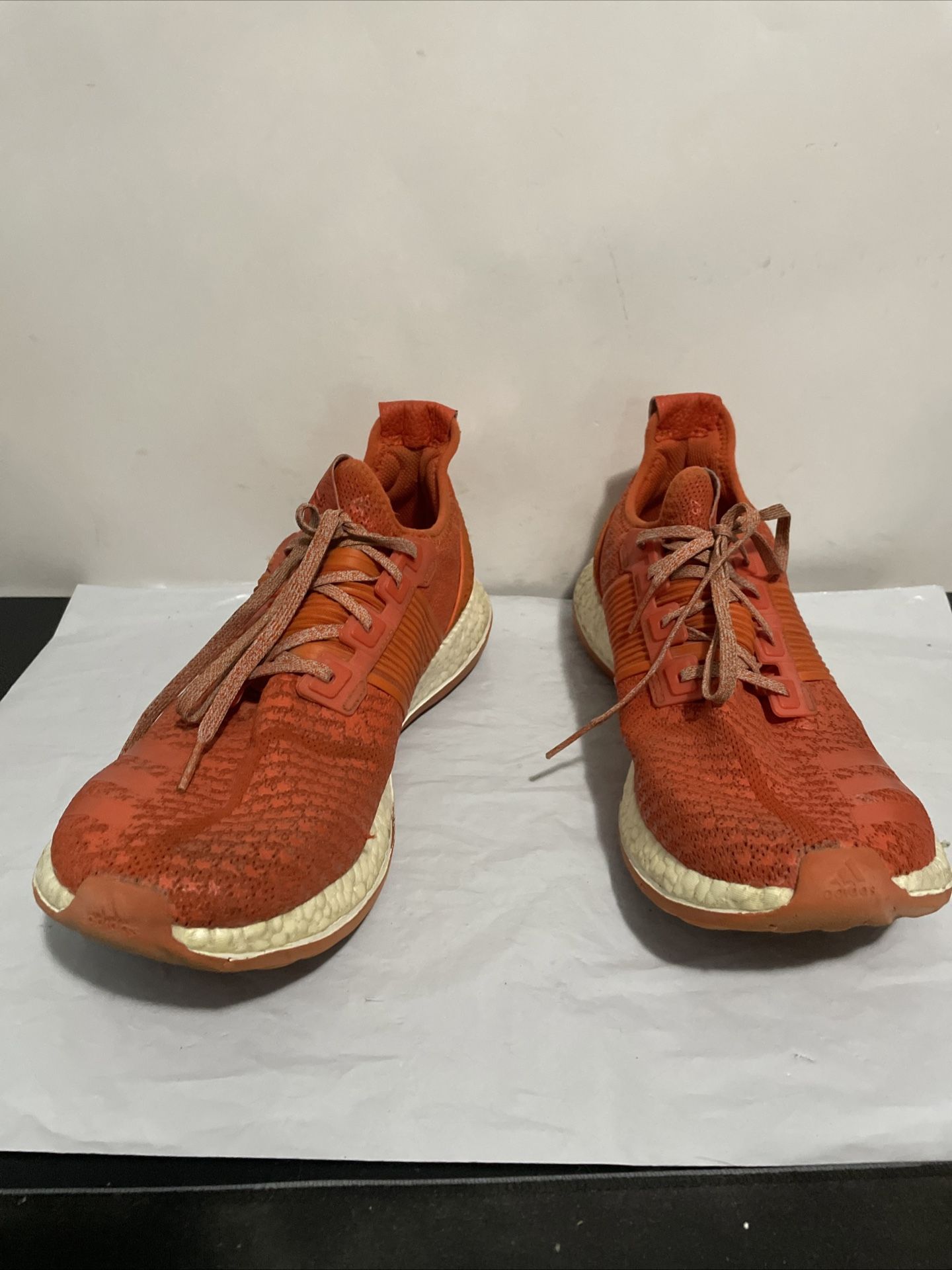 Adidas Pure Boost ZG Running Shoe Men’s Size 14 Orange/White
