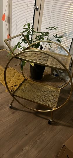 Golden Bar Cart