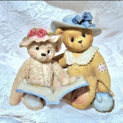 "Tess and Friend" Enesco Cherished Teddies "Things Do Not Change, We Do" @1999