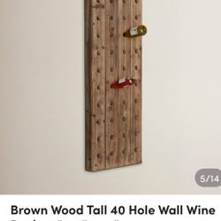 REAL WOOD 40 BOTTLE WINE RACK