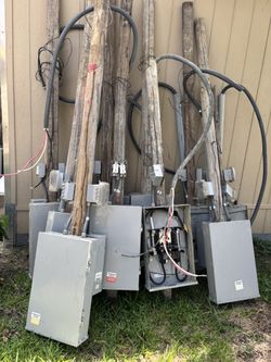 200 Amp Electrical Poles