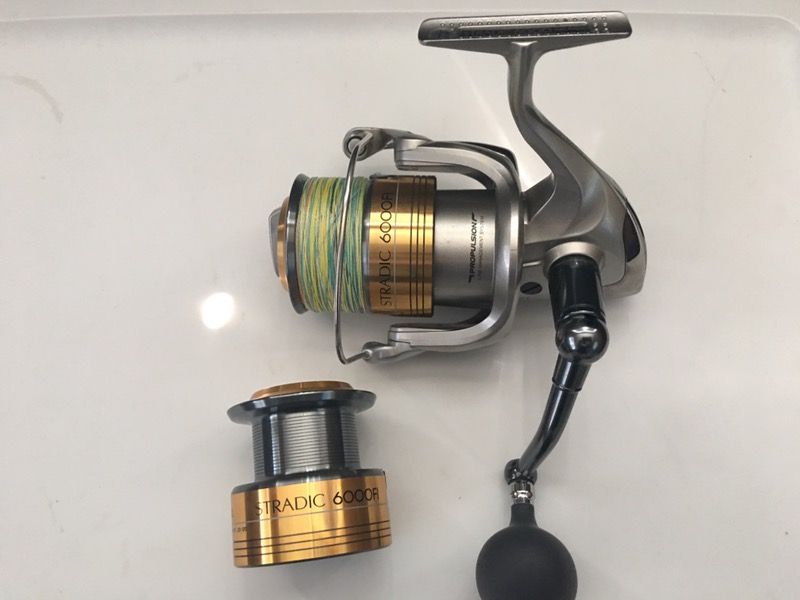 Shimano Stradic 6000-FI Spinning Fishing Reel w/Extra Spool