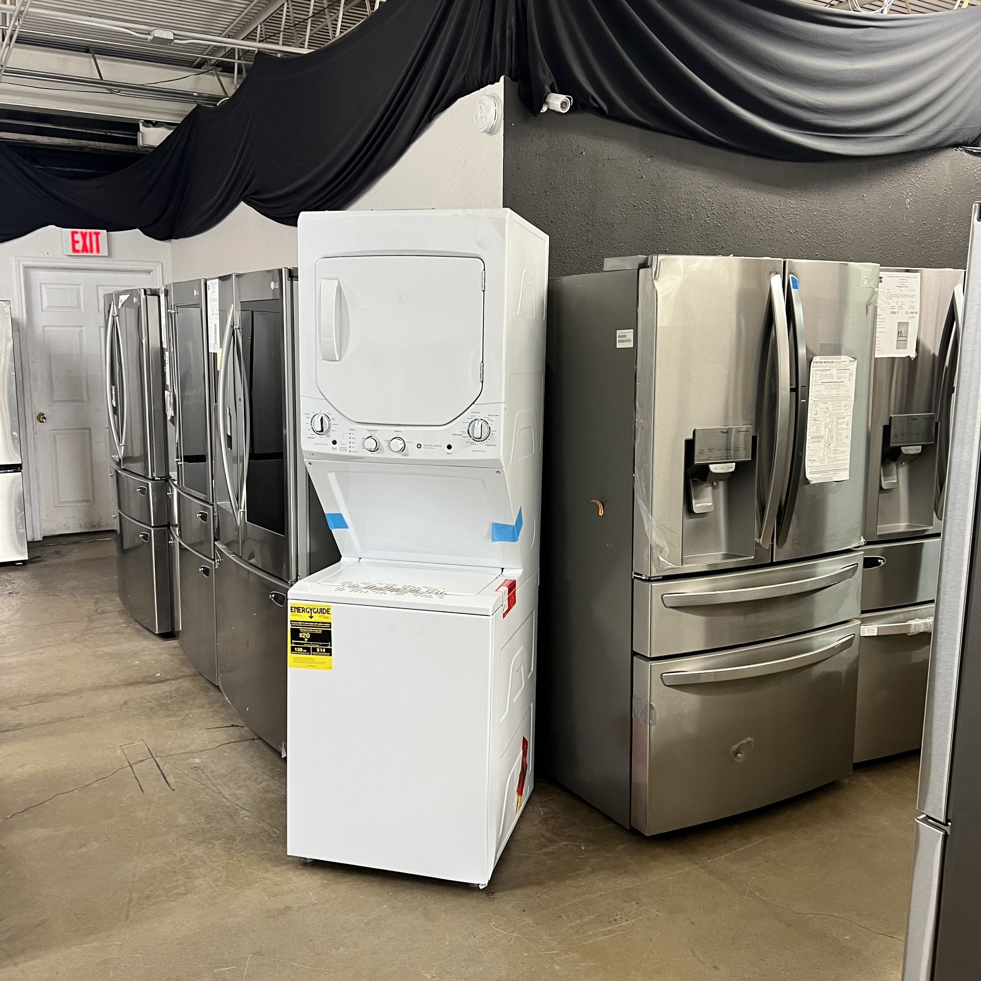 GE STACKABLE 24IN NEW ONE YR WARRANTY