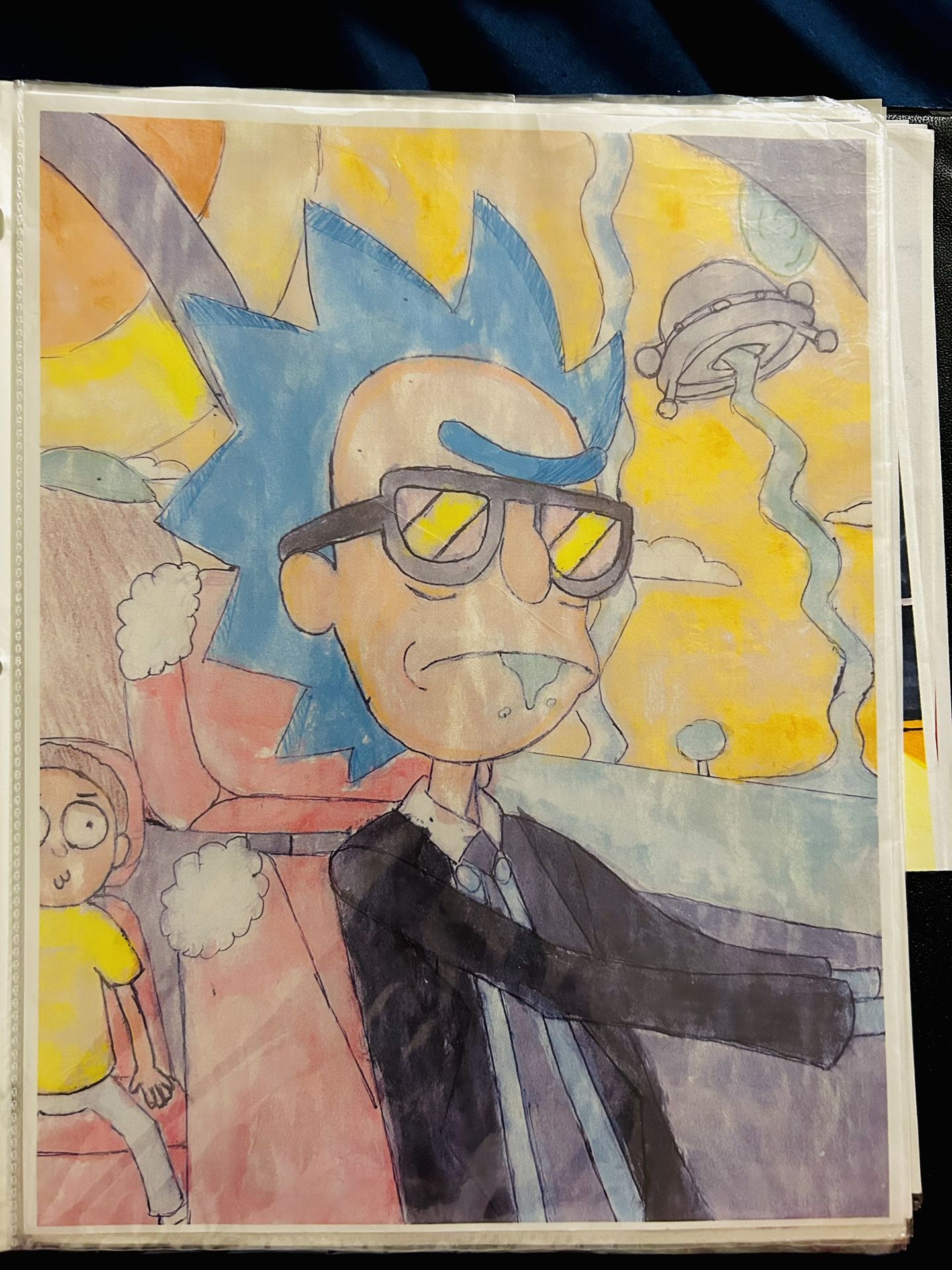 RICK AND MORTY ART🛸🔫‼️(COPIES ONLY)