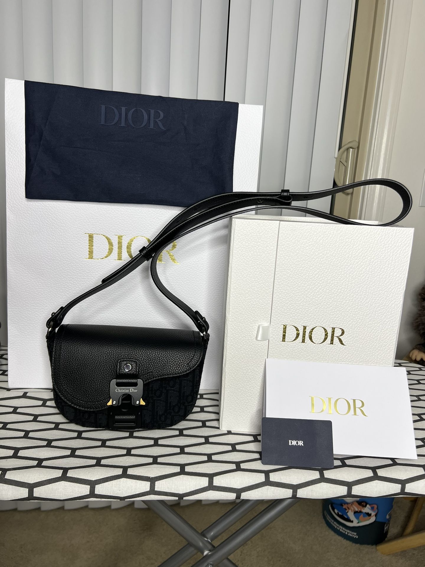 Dior Mens Mini Saddle Bag