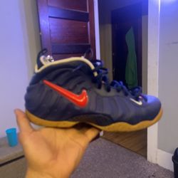 Nike Air Foamposite Pro Men's Sneakers Blue Void, University Red Size 10