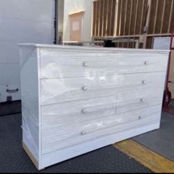 NEW White 8 Drawer Dresser