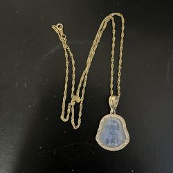 Gold Plated Rope Chain With Buddha