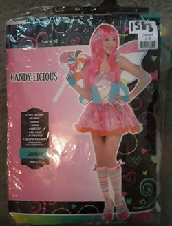 Candy licious costume size 3/5 juniors