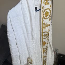 White Versace Robe XL