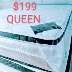 $199 Queen PillowTop Mattress.  Brand New.  Free Delivery Same-day 