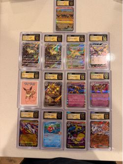 CGC pristine 10 graded Pokemon slabs