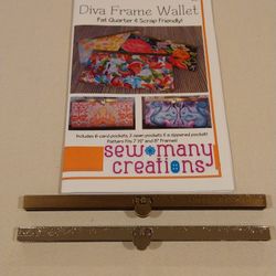 Diva Frame Wallet Sewing Pattern & 2 Metal Wallet Frames #1