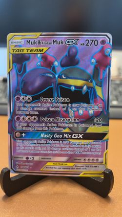 Muk & Alolan Muk Tag Team GX Pokémon Card 196/214